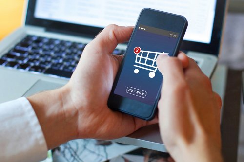 shopping online, buy in online shop by mobile smart phone app